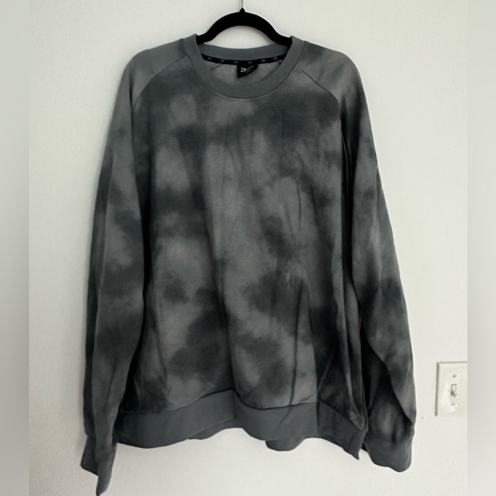 ZELOS | Men’s Sz XXL | Gray Tie-Dye Crewneck Sweater 💖